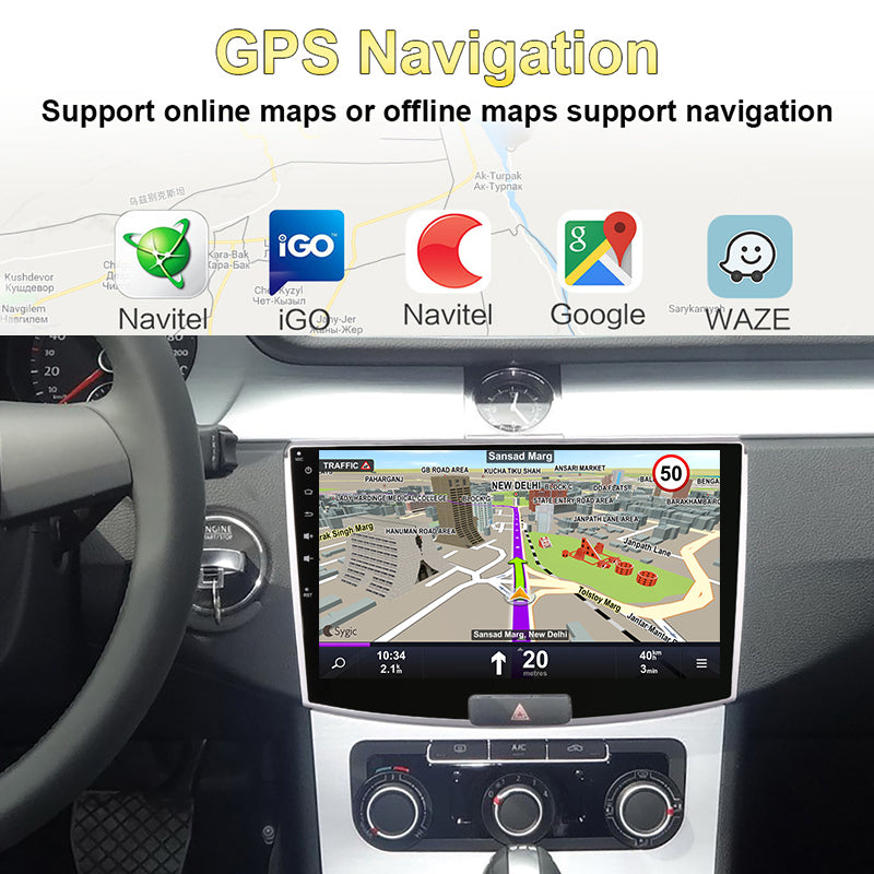 Carplay Android Auto 2 Din Car Radio GPS Stereo For VW MAGOTAN 2013- Android Multimedia Player