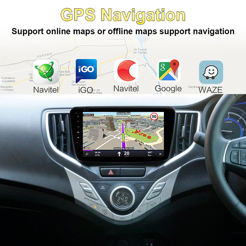 Android 13 For SUZUKI BALENO 2015-  Car Radio Stereo Multimedia Navigation GPS Video Player DSP Wireless Carplay Auto RDS