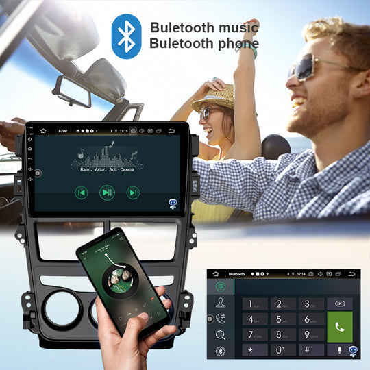Android 9 Inch Autoradio For Toyota Vios Yaris 2017- Manual A/C GPS Navigation Carplay Headunit