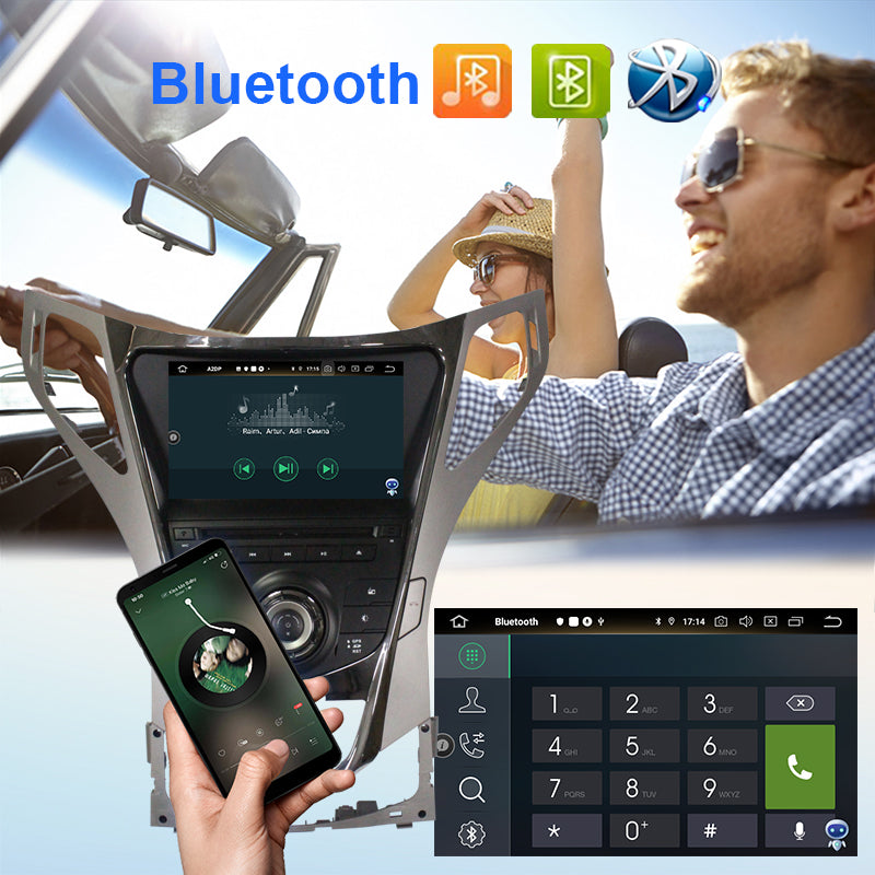 Android 11 Car Multimedia Audio Video Player for Hyundai Azera/HG 2011- With Carplay Car Radio Navigation GPS HD Touch Screen