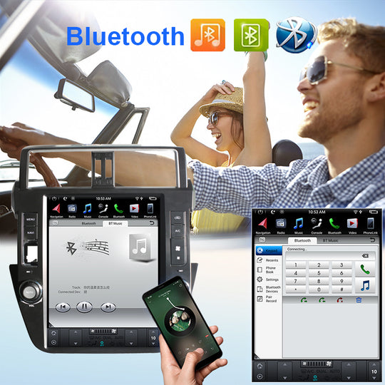 KSPIV Android Tesla Style Car Radio For TOYOTA PRADO / LC150 / PRADO 150 2014- Head Unit GPS Navigation Video Audio Player