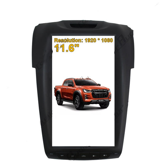 Android11 ​​Vertikala Ekrano Aŭta GPS-Navigado Por Isuzu D-Max / Isuzu MU-X / Isuzu V-Cross 2012- AUTO A/C Multimedia Video Player