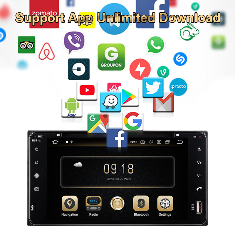 Aŭta Multimedia Radio Por TOYOTA RAV4 /FJ CRUISER/ALPHARD/ PREVIA GL Android Auto &amp; Sendrata CarPlay 4G GPS 2din aŭtoradio