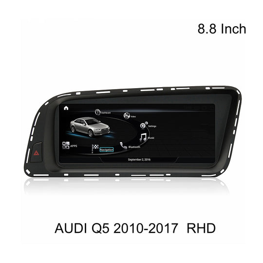 8.8 Inch Car Radio For Audi Q5 2010-2017 RHD GPS Navigation Automotive Carplay Android Auto Headunit