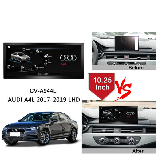 10.25 Inch Car Radio For AUDI A4L 2017-2019 LHD GPS Stereo Multimedia Sound Control Media Player