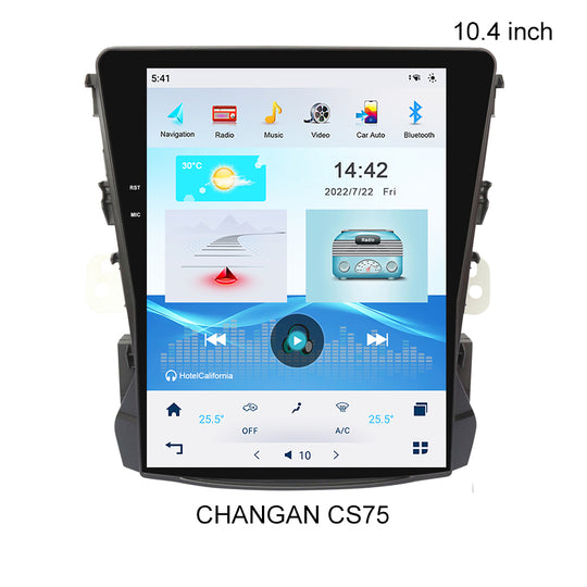 KSPIV Android Qualcomm 6125 Tesla Radio Vertical Screen Car Multimedia Player For CHANGAN CS75 GPS Navigation Head Unit Radio