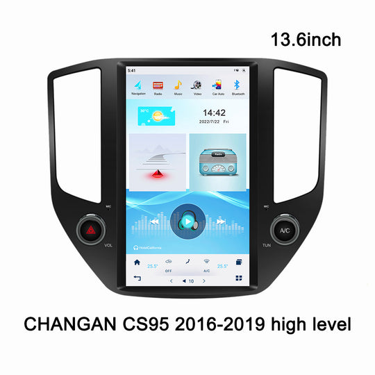 KSPIV 13.6 inch Android Tesla Style Screen Autoradio For ChangAn CS95 2016 2017 2018 2019 High Version Stereo 1Din DPS Carplay Auto Head Unit