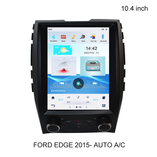 Android 11 Aŭta Radio Plurmedia Ĉefunuo por Ford Edge 2015- Manlibro A/C Aŭtomata 10.4'' IPS Ekrano GPS Navigado Videoludilo 