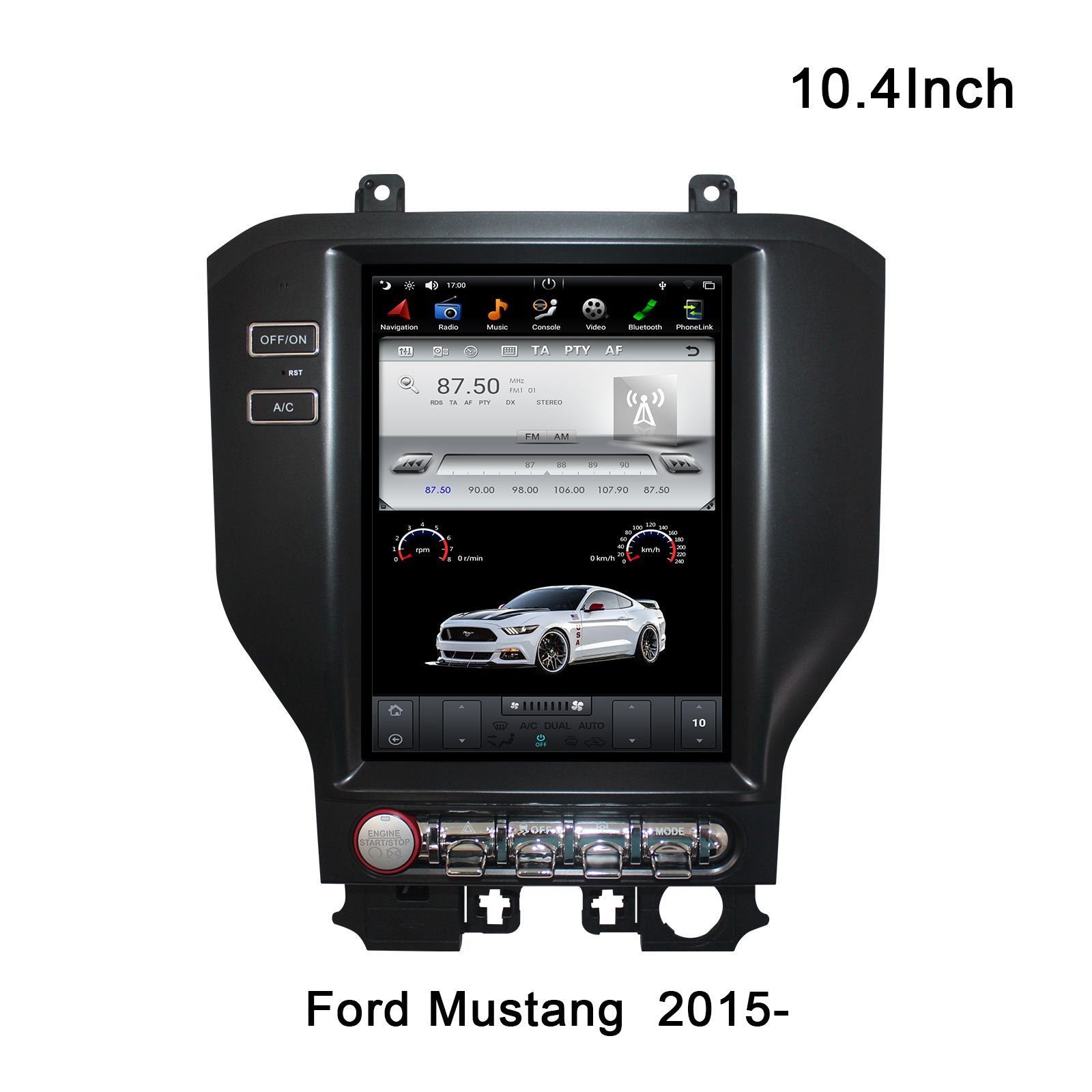 Android 10.4" Car Radio For Ford Mustang 2015- GPS Navigation Tesla Ve ...