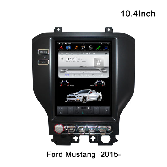 KSPIV Android 10.4" Car Radio for Ford Mustang 2015- GPS Navigation Tesla Vertical Screen Multimedia Player Audio Head Unit Carplay