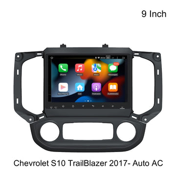 9 Inch Touch Screen Car Radio For Chevrolet S10 TrailBlazer 2017- Auto AC Android Wireless Carplay Auto Audio Video Player