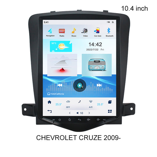 KSPIV Android 10.4 Inch Tesla Style Screen Car Radio For CHEVROLET CRUZE 2009- 4G Video Multimedia GPS Player Wifi Carplay Auto