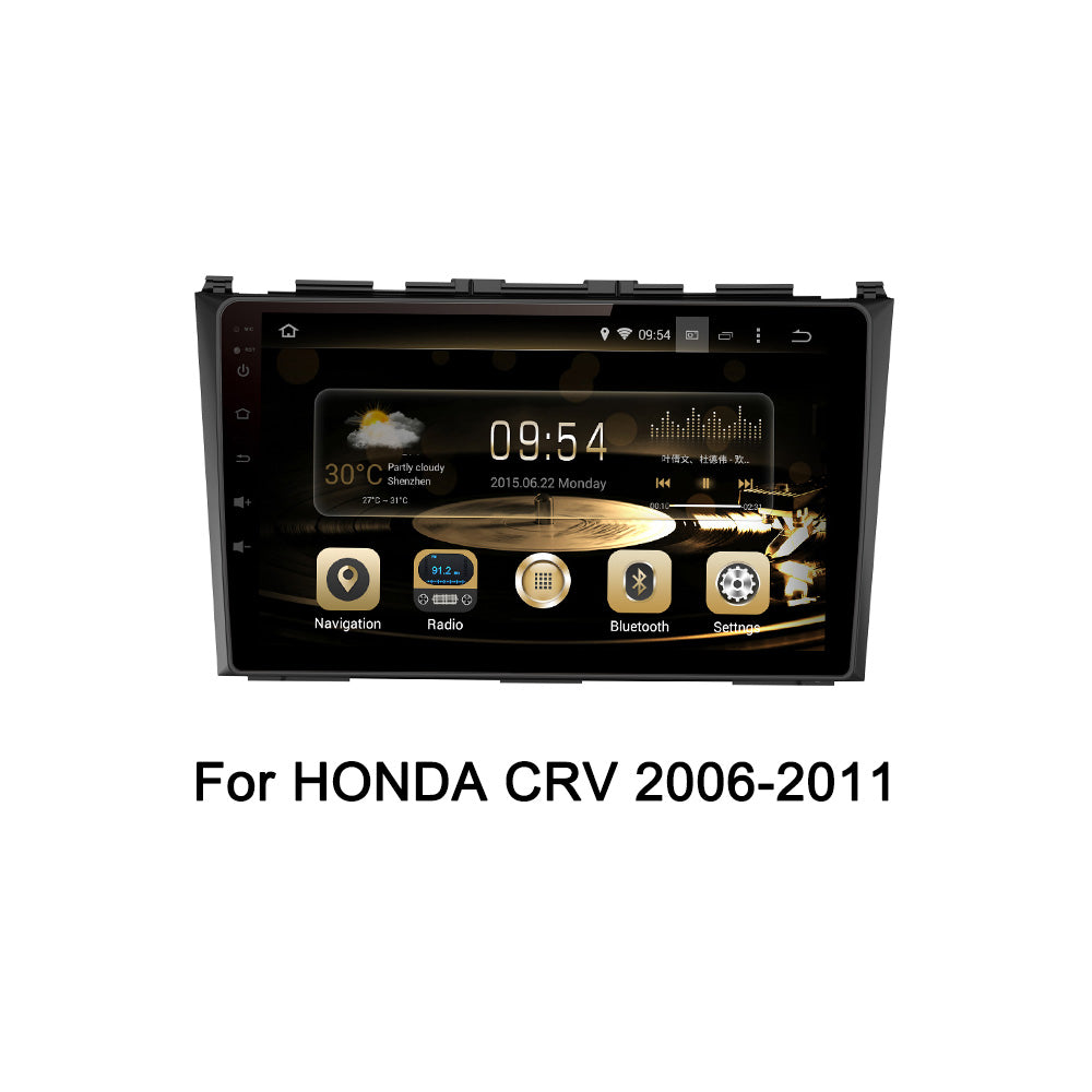 KSPIV 9 Cola Tuŝekrano Android Aŭta Radio Por HONDA CRV 2006-2011 Plurmedia Videoludilo GPS Navigado Ĉefunuo Aŭtoradio