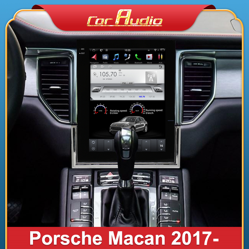 KSPIV 10.4'' Android Tesla Style Screen Car Radio Multimedia Player for Porsche MACAN 2017 2018 2019 2020 2021 2022 2023 GPS Navigation Auto Stereo DVD Head Unit Carplay