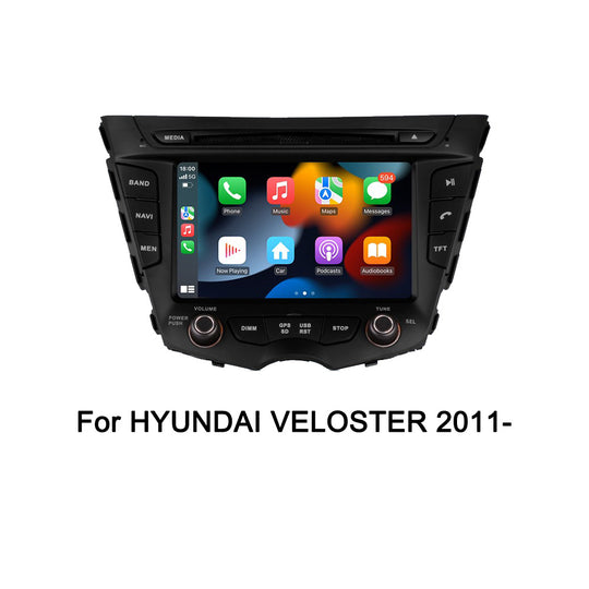 KSPIV 7 Inch Android 12 4+64G Car DVD Player For HYUNDAI Veloster 2011- Car GPS Navigation Veloster DVD radio Multimedia Player