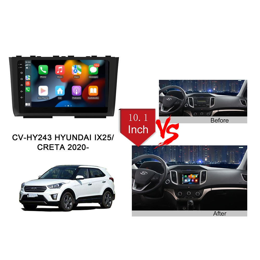 10.1" Android Car Radio for Hyundai IX25 / Creta 2020- WIFI GPS Navigation Wireless Carplay Android Auto Head Unit