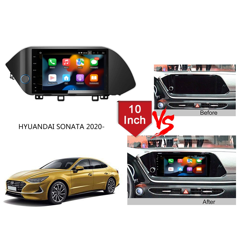 Android 10 Inch Automotive Audio For Hyundai Sonata 2020- Android Auto Wireless Carplay GPS Navigation DVD IPS Screen