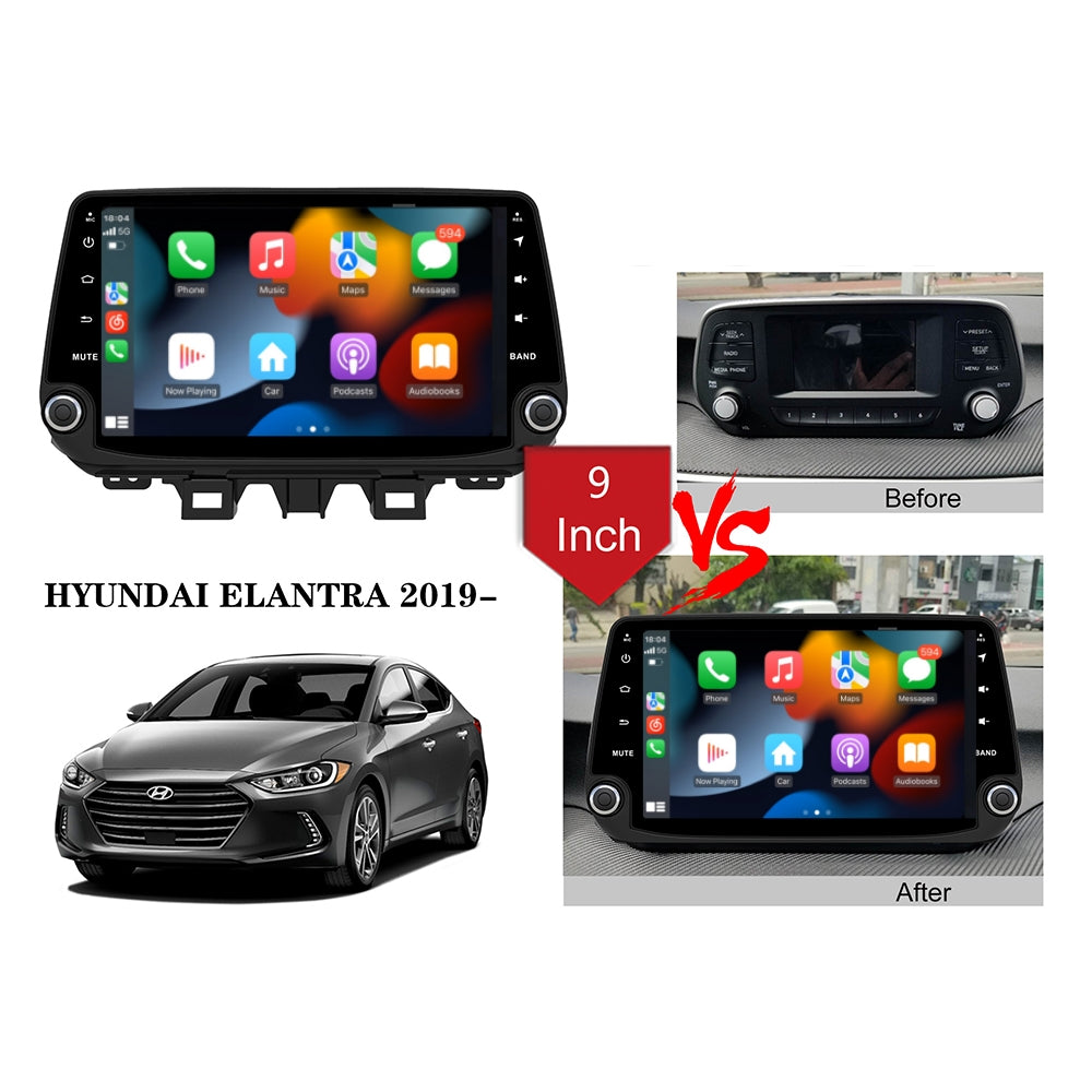 Car Radio Android For Hyundai Elantra 2019 GPS Navigation Stereo Multimedia Video Player Head Unit
