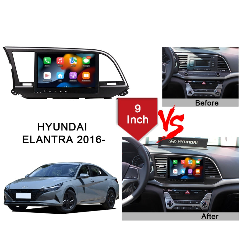 Android 9Inch For Hyundai Elantra 2016-2018 Car Radio Multimedia Video Stereo Navigation GPS Carplay Wifi 4G