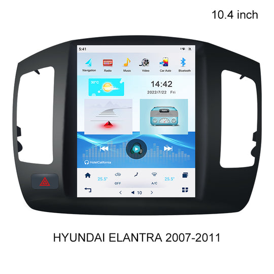 KSPIV 10.4 Inch Tesla Vertical Screen Car Multimedia Player For HYUNDAI ELANTRA 2007-2011 Bluetooth GPS Navigation