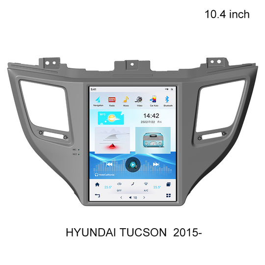 KSPIV Android 10.4 Inch Tesla Style Screen Qualcomm 6215 Car Radio For HYUNDAI TUCSON 2015- Blutooth WIFI GPS Navigation