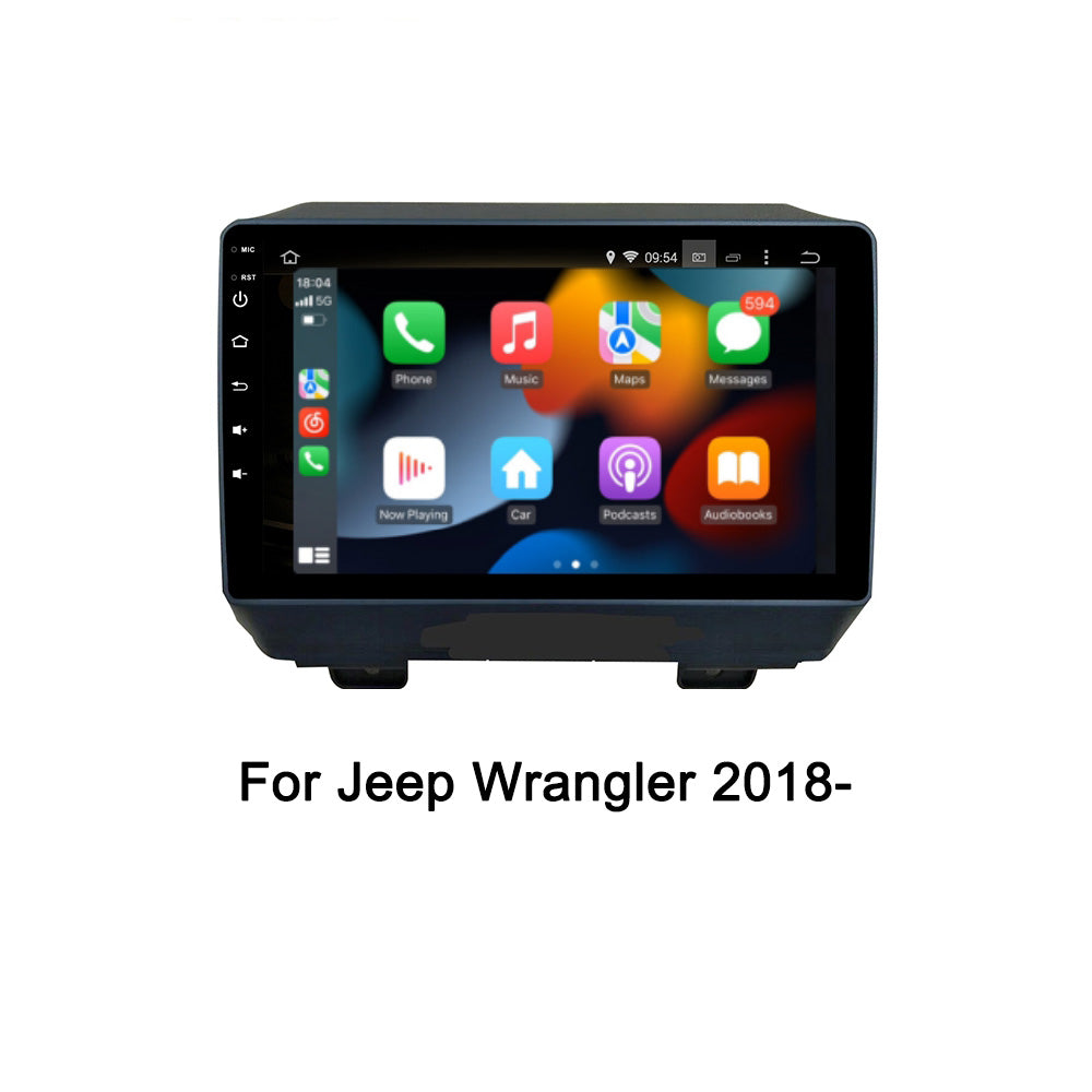 Android 9" Car Radio For Jeep Wrangler 2018- Stereo Multimedia Video Player Wireless Carplay GPS  DSP BT Headunit