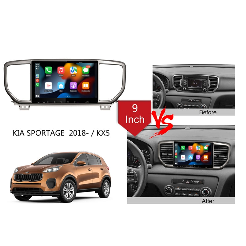 Android Radio For KIA Sportage / KX5 2018- GPS Navigator Wireless Carplay Audio Stereo Multimedia Video Player Headunit