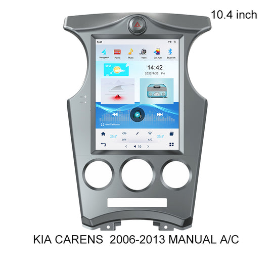 KSPIV Android 10.4 Inch Qualcomm 6125 Car Multimedia Radio For KIA CARENS 2006-2013 MANUAL A/C GPS Navigation Head Unit