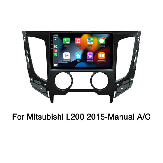 Android 2K Screen Car Radio For Mitsubishi L200 Triton Strakar (Portugal) 2015- Manual A/C Carplay Navigation Multimedia Player 2 Din DVD Stereo