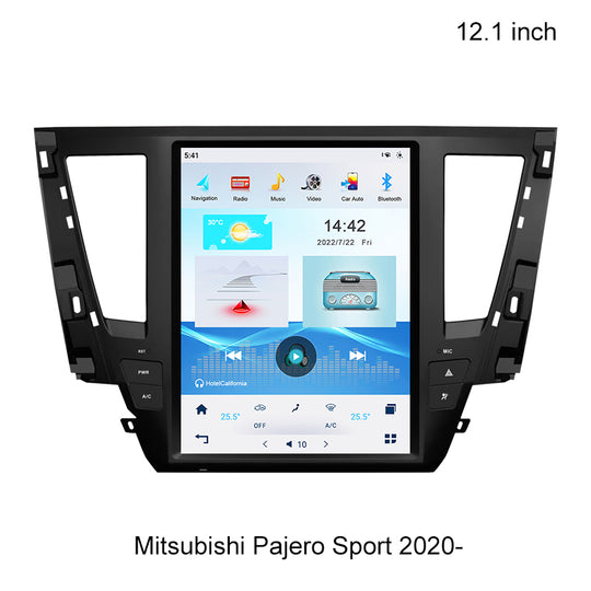 KSPIV 12.1 Cola Aŭta Radio Multimedia Videoludilo Por Mitsubishi Pajero Sport 2020-Kvar Ŝoforo Versio 8G + 128GB Mitsubishi Pajero Audio