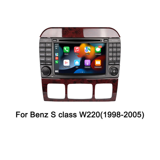 7 inch Android 10 Car GPS Navigation Screen for Benz S Class W220 1998-2005 2 Din 4+64G Car Radio Stereo Receiver Car Multimedia Palyer