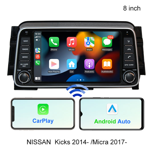 Android Aŭta Multimedia Radio Stereo-Ludilo Por NISSAN Kicks 2014-/Micra 2017- Autoradio Carplay Ekrano Multimedia Aŭtomata