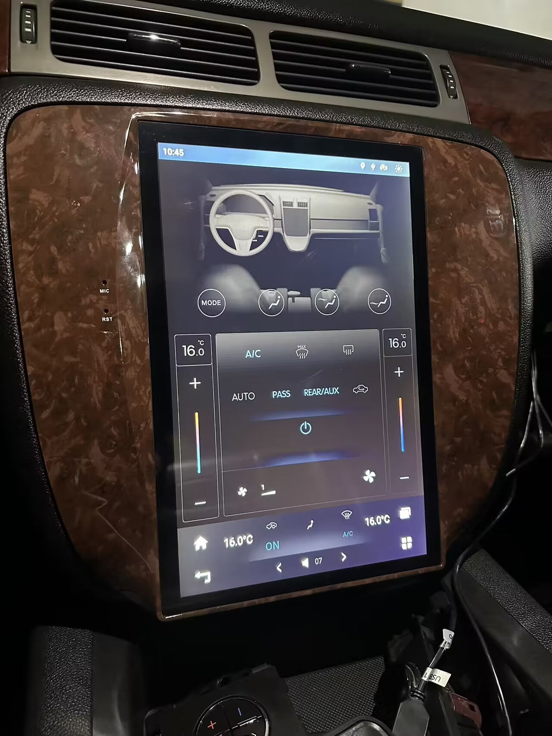 KSPIV 12.1 Inch Tesla Screen Car Radio For GMC Yukon 2007-2015 /Chevrolet Tahoe 2007-2015 Manual A/C Android Auto Head Unit Wireless Carplay