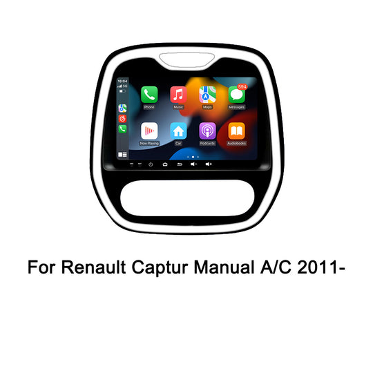 Ainavi Car Radio For Renault Captur /CLIO /Samsung QM3 2011- Manual A/C Wireless Carplay multimedia Android Auto 4G 2Din