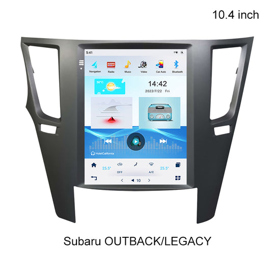 10.4 Cola Aŭta Multimedia Radio Por Subaru OUTBACK / LEGACY 2010-2014 Vertikala Ekrano Blutooth GPS-Navigado