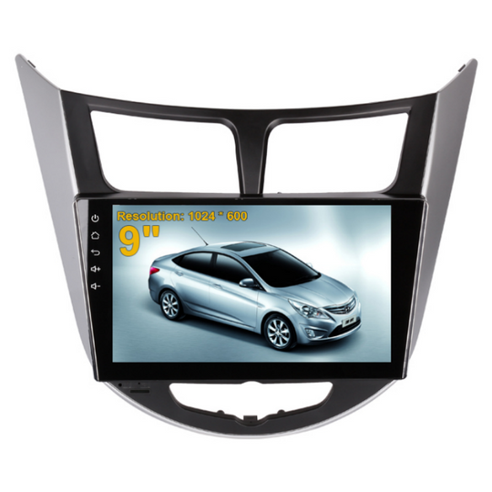 9" Android Car Radio for Hyundai Verna/Accent 2011- Multimedia Player Bluetooth GPS Navigation with Carplay Headunit