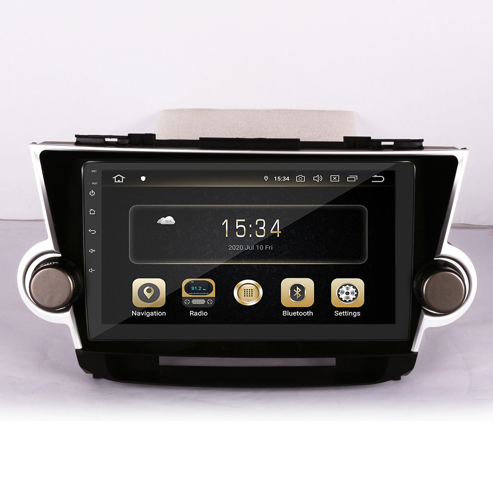 For Toyota Highlander 2008-2013 Car Android Accessories Multimedia Player GPS Navigation System Radio HD Screen Stereo Head Unit