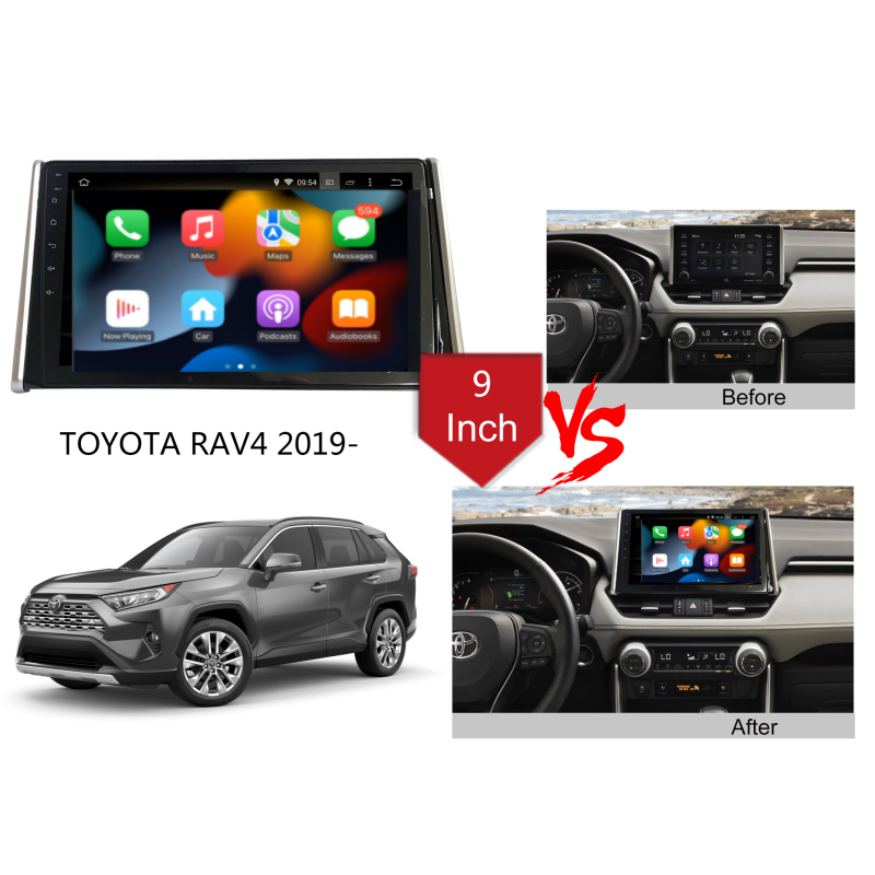 Android Car Radio For Toyota Rav4 2019- Multimedia Player GPS Navigation Wireless Carplay Headunit
