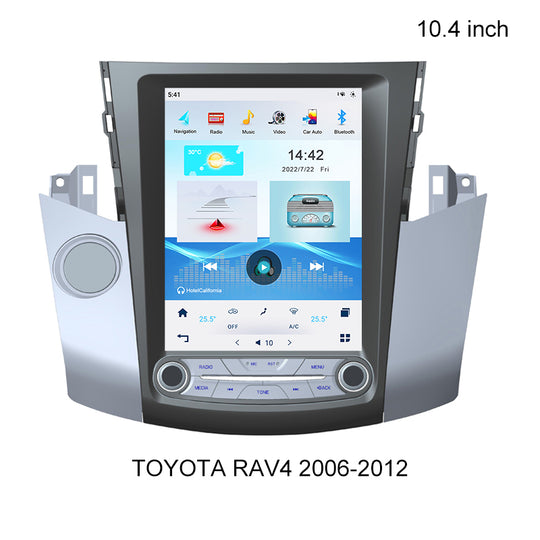 KSPIV Android Car Multimedia Radio For TOYOTA RAV4 2006-2012 GPS Navigation 10.4 Inch Tesla Style Screen Blutooth Auto Audio Head unit