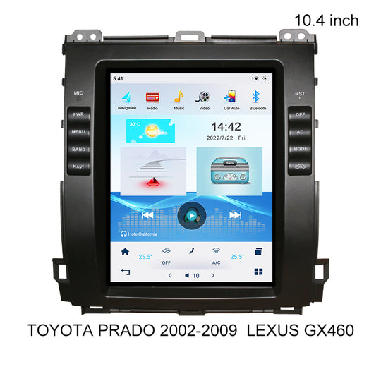 KSPIV 10.4 Inch Car Multimedia Radio Player For TOYOTA PRADO 2002-2009 LEXUS GX460 Vertical Screen GPS Navigation