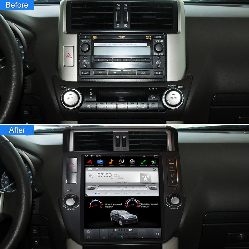 KSPIV Android Multimedia Player 4+64G Car Radio For TOYOTA PRADO / LC150 / PRADO 150 2010-2013 Bluetooth GPS Navigation Headunit