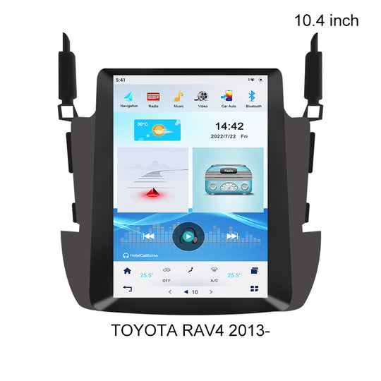 KSPIV 10.4 Inch Tesla Style Vertical Screen Car Multimedia Player For TOYOTA RAV4 2013- GPS Stereo Navigation Unit