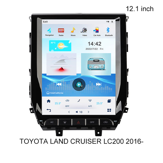 KSPIV 12.1 Inch Tesla Touch Screen Car Multimedia Radio For TOYOTA LAND CRUISER LC200 2016- GPS Navigation with Carplay Android Auto Voice Control