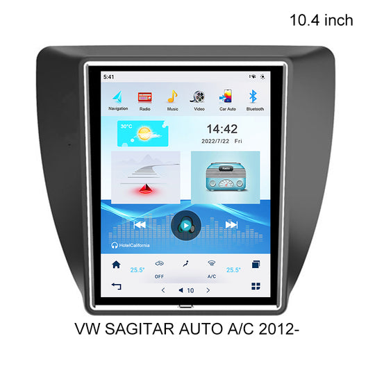 KSPIV Android Qualcomm6125 Car Multimedia Radio for VW SAGITAR AUTO A/C 2012- Bluetooth Tesla Style Screen Navigation GPS Carplay