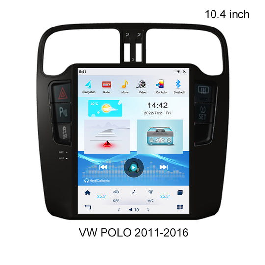 KSPIV 10.4 inch Car Radio Multimedia Video Player For VW POLO 2011-2016 GPS Navigation DSP 4G WIFI Bluetooth FM 2Din