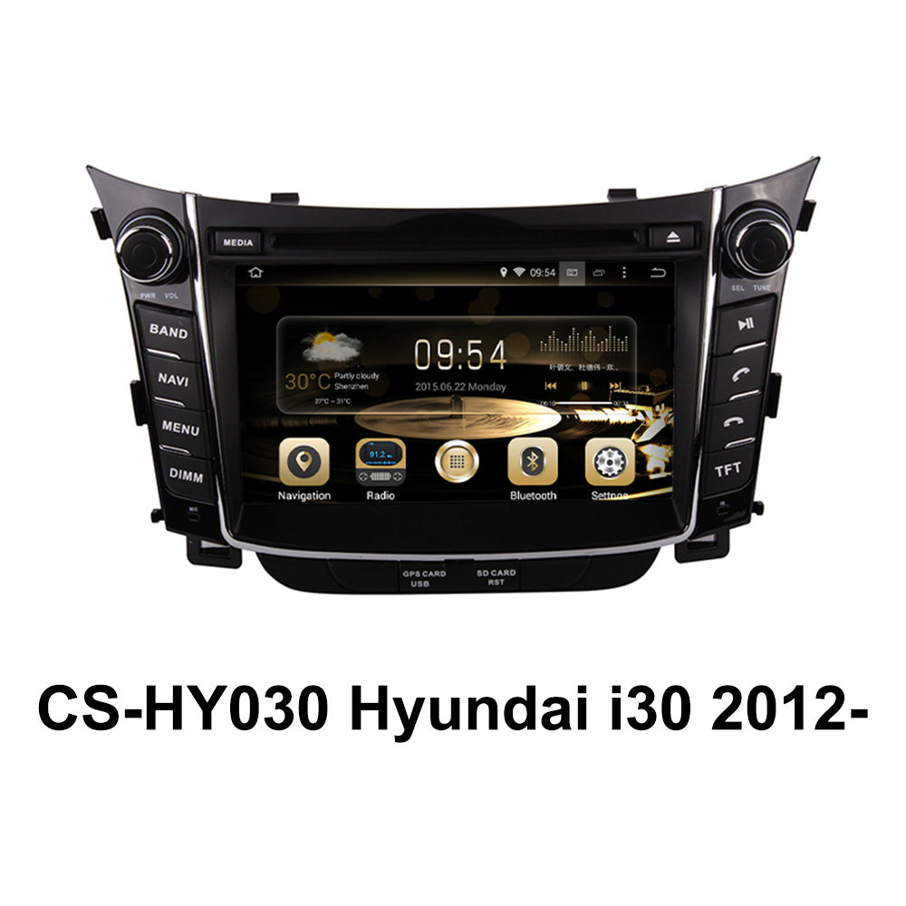 7 inch Touch Screen Car Radio for Hyundai i30 2012- GPS Navigation Wireless Carplay Android Auto HeadUnit Bluetooth Autoradio