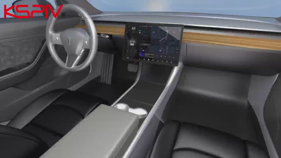 For Tesla Model 3/Y 2017-2023 Screen Tilt / Swivel Mount Central Control Screen 4 way Rotating bracket Kit GPS Navigation Holder