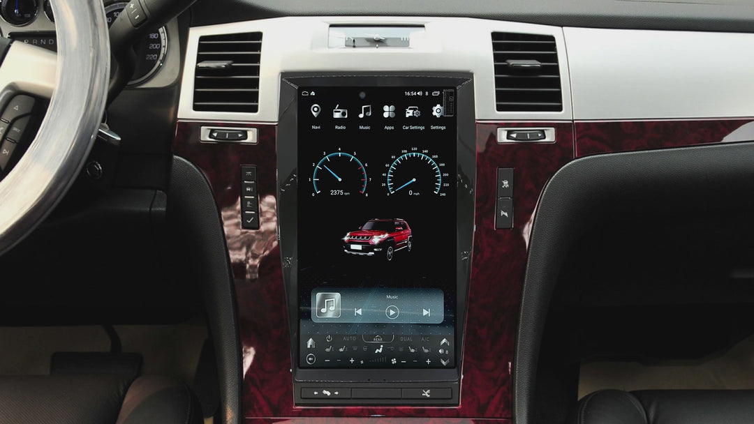 KSPIV Android Tesla Style Screen Car Multimedia Player For Cadillac Escalade 2007-2014 GPS Navigation 2 Din Carplay Autoradio Stereo