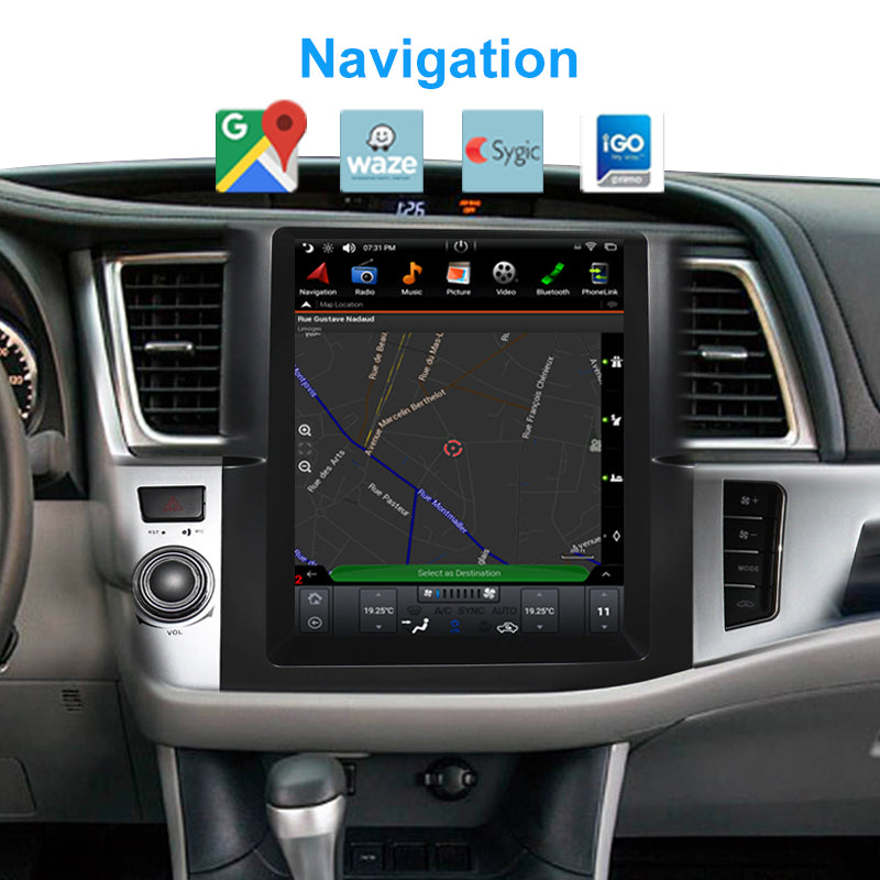 toyota highlander tesla style headunit