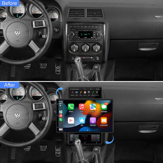 13.6 coloj Universala Elektra Rotacia Tuŝekrano Android Aŭta Radio Stereo Enkonstruita Carplay/ Android Aŭtomata GPS-Navigado Ĉefunuo Video Plurmedia Ludilo 